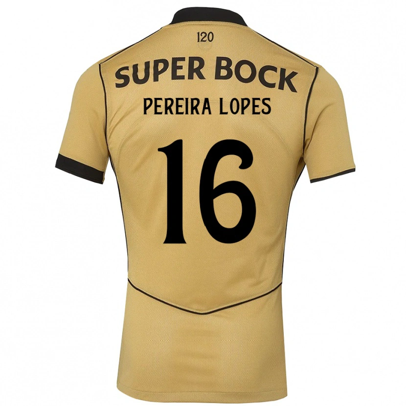 Danxen Kinderen Daniel Pereira Lopes #16 Goudgeelzwart Uitshirt Uittenue 2026/27 T-Shirt België