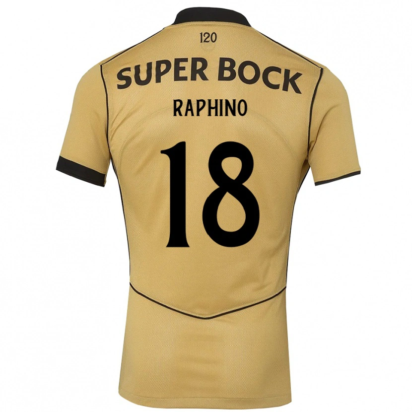Danxen Kinderen Brittany Raphino #18 Goudgeelzwart Uitshirt Uittenue 2026/27 T-Shirt België