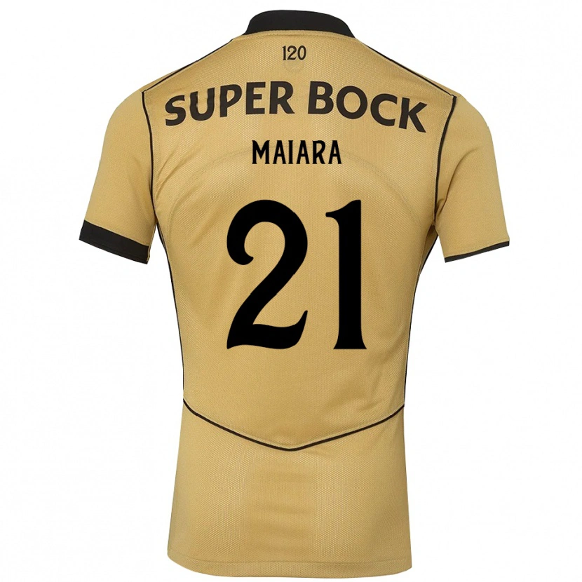 Danxen Kinderen Maiara Carolina Niehues #21 Goudgeelzwart Uitshirt Uittenue 2026/27 T-Shirt België