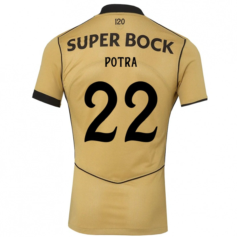 Danxen Kinderen Catarina Sofia Branco Potra #22 Goudgeelzwart Uitshirt Uittenue 2026/27 T-Shirt België