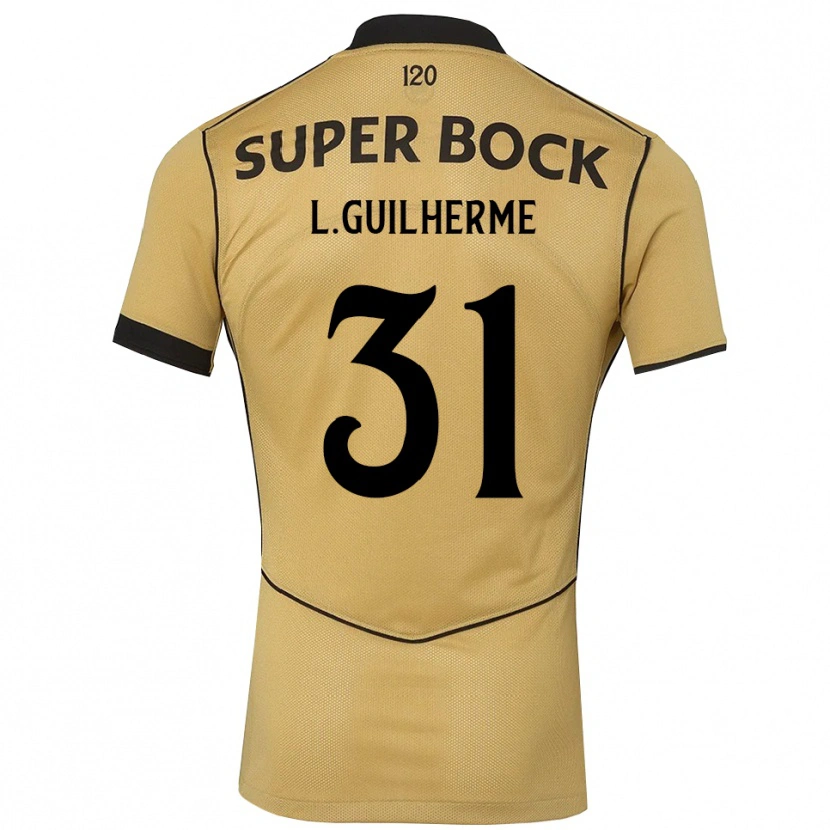 Danxen Kinderen Luís Guilherme #31 Goudgeelzwart Uitshirt Uittenue 2026/27 T-Shirt België