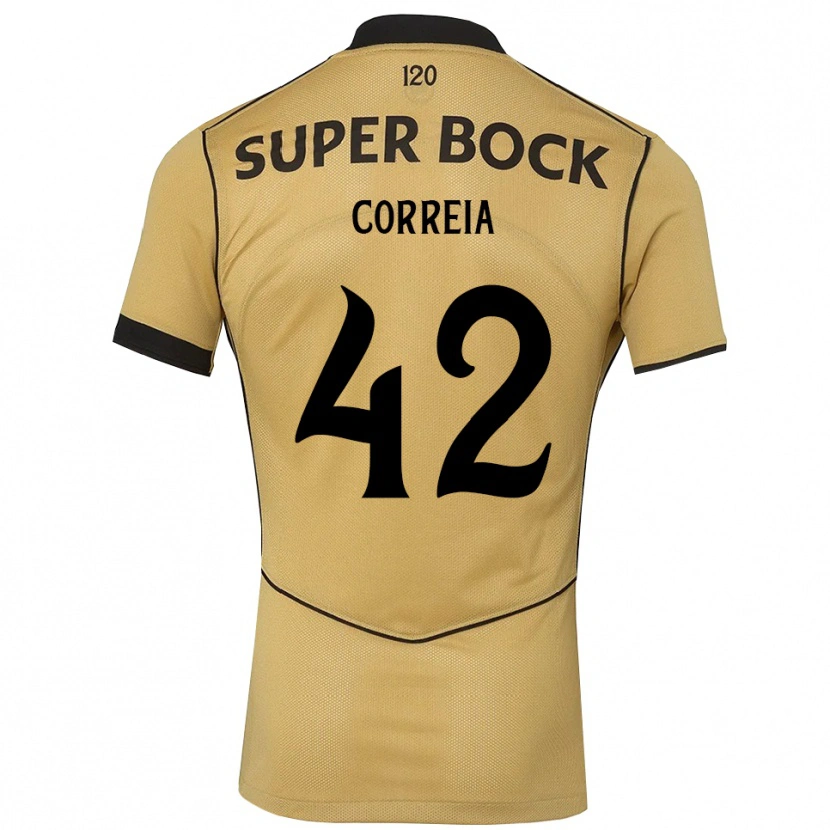Danxen Kinderen Leonete Maísa Nozerand Correia #42 Goudgeelzwart Uitshirt Uittenue 2026/27 T-Shirt België