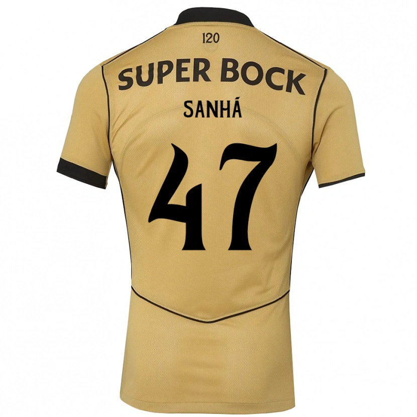 Danxen Kinderen Micael Sanhá #47 Goudgeelzwart Uitshirt Uittenue 2026/27 T-Shirt België