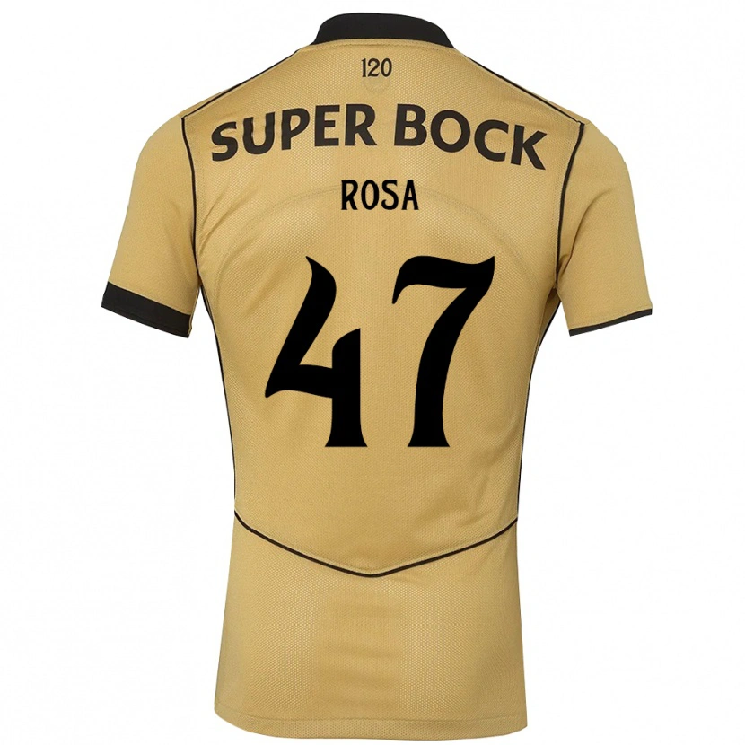 Danxen Kinderen Mariana Rosa #47 Goudgeelzwart Uitshirt Uittenue 2026/27 T-Shirt België
