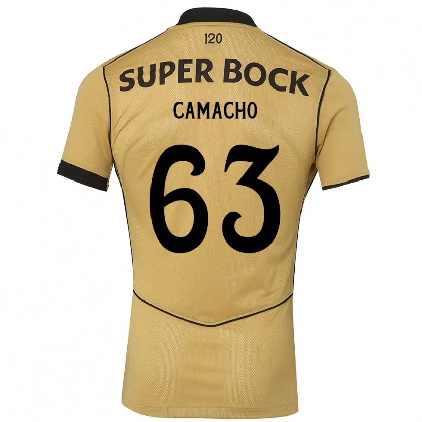 Danxen Kinderen Rafael Camacho #63 Goudgeelzwart Uitshirt Uittenue 2026/27 T-Shirt België