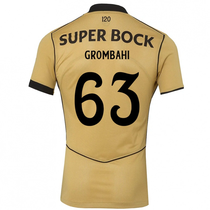 Danxen Kinderen Chris Grombahi #63 Goudgeelzwart Uitshirt Uittenue 2026/27 T-Shirt België