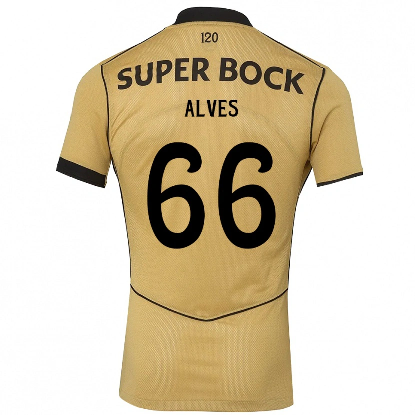 Danxen Kinderen Miguel Alves #66 Goudgeelzwart Uitshirt Uittenue 2026/27 T-Shirt België