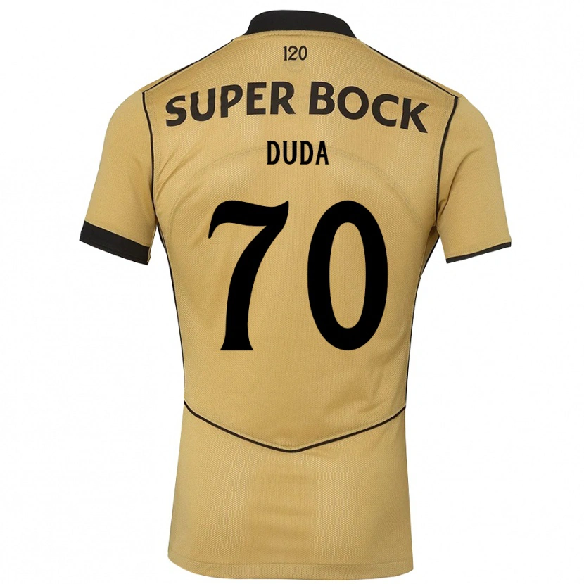 Danxen Kinderen Dudá #70 Goudgeelzwart Uitshirt Uittenue 2026/27 T-Shirt België