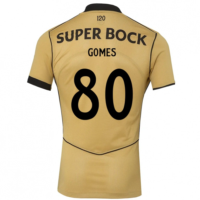 Danxen Kinderen Luís Gomes #80 Goudgeelzwart Uitshirt Uittenue 2026/27 T-Shirt België
