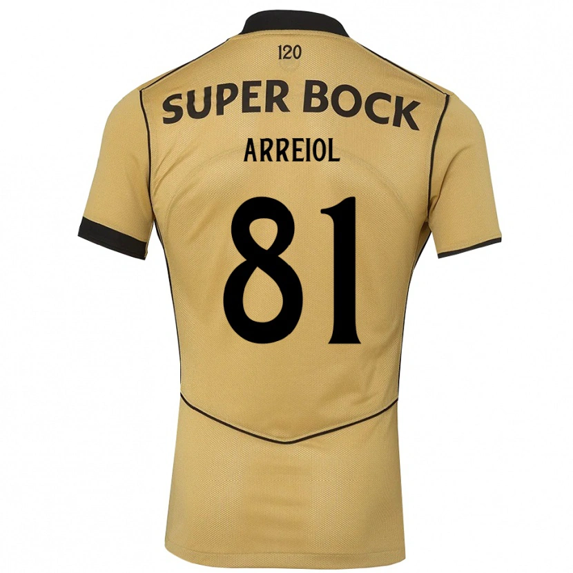 Danxen Kinderen Henrique Arreiol #81 Goudgeelzwart Uitshirt Uittenue 2026/27 T-Shirt België