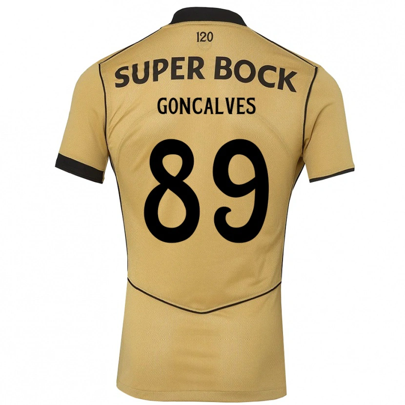Danxen Kinderen Andre Goncalves #89 Goudgeelzwart Uitshirt Uittenue 2026/27 T-Shirt België