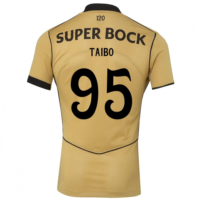 Danxen Kinderen Lucas Taibo #95 Goudgeelzwart Uitshirt Uittenue 2026/27 T-Shirt België