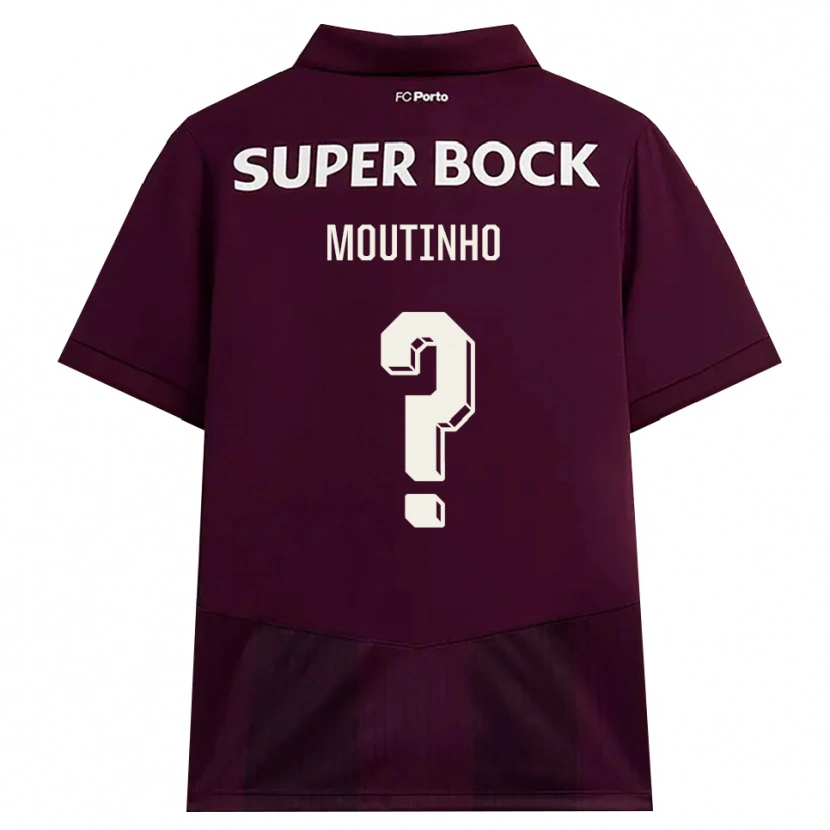 Danxen Kinderen Lourenço Moutinho #0 Bordeauxrood Wit Uitshirt Uittenue 2026/27 T-Shirt België