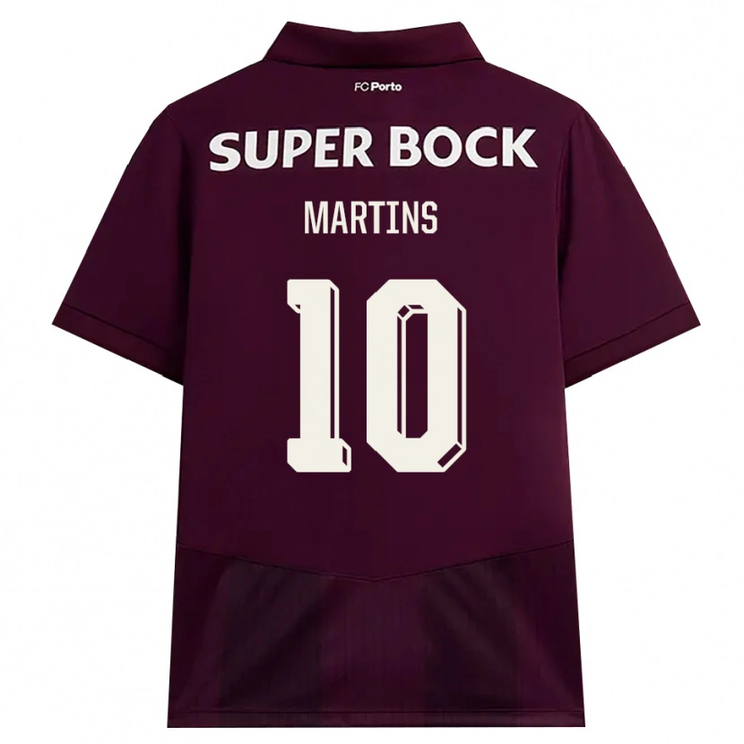 Danxen Kinderen Eduardo Martins #10 Bordeauxrood Wit Uitshirt Uittenue 2026/27 T-Shirt België