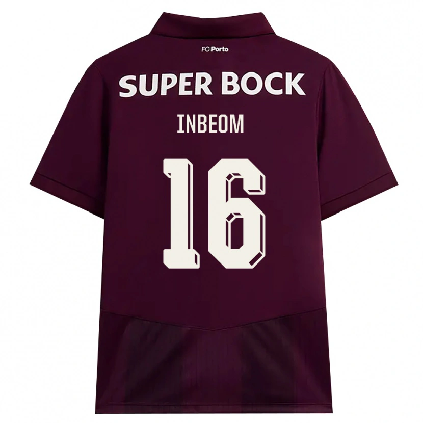 Danxen Kinderen In-Beom Hwang #16 Bordeauxrood Wit Uitshirt Uittenue 2026/27 T-Shirt België