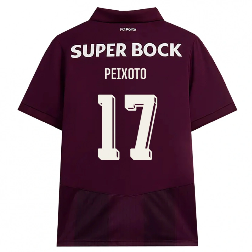 Danxen Kinderen Tomás Peixoto #17 Bordeauxrood Wit Uitshirt Uittenue 2026/27 T-Shirt België