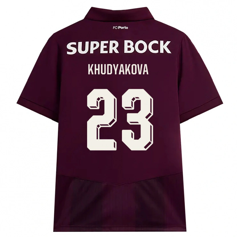 Danxen Kinderen Verónica Khudyakova #23 Bordeauxrood Wit Uitshirt Uittenue 2026/27 T-Shirt België