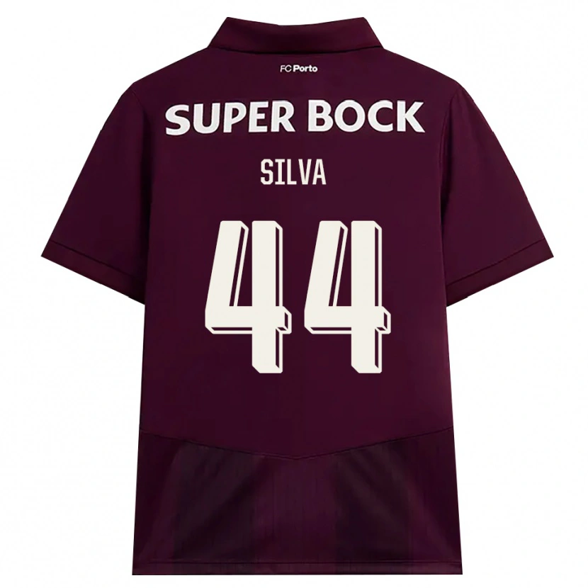Danxen Kinderen Felipe Silva #44 Bordeauxrood Wit Uitshirt Uittenue 2026/27 T-Shirt België