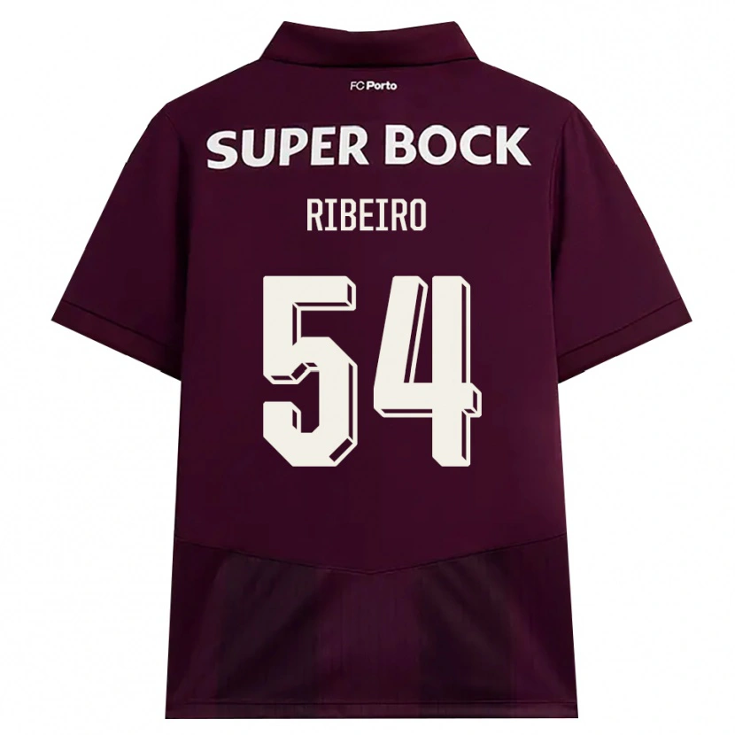 Danxen Kinderen António Ribeiro #54 Bordeauxrood Wit Uitshirt Uittenue 2026/27 T-Shirt België