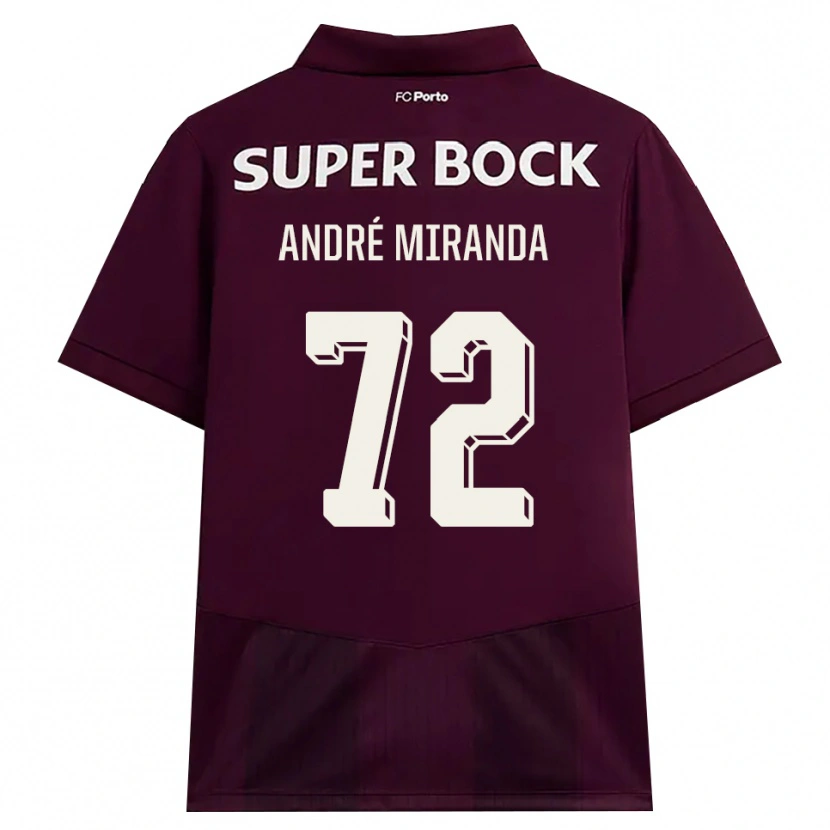 Danxen Kinderen André Miranda #72 Bordeauxrood Wit Uitshirt Uittenue 2026/27 T-Shirt België