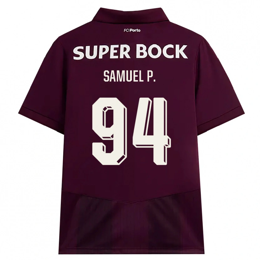 Danxen Kinderen Samuel #94 Bordeauxrood Wit Uitshirt Uittenue 2026/27 T-Shirt België