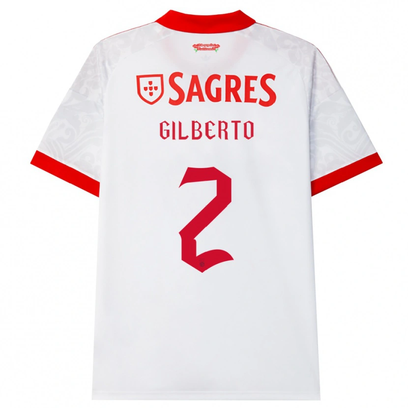 Danxen Kinderen Gilberto #2 Wit Rood Geel Uitshirt Uittenue 2026/27 T-Shirt België