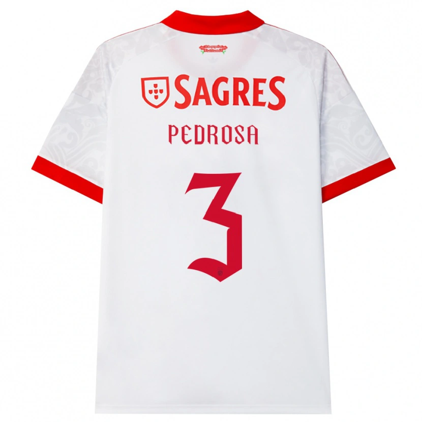 Danxen Kinderen Tomás Pedrosa #3 Wit Rood Geel Uitshirt Uittenue 2026/27 T-Shirt België