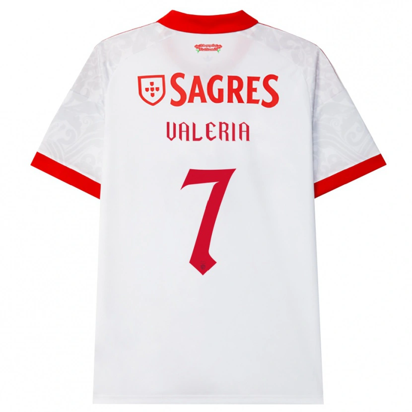 Danxen Kinderen Valeria #7 Wit Rood Geel Uitshirt Uittenue 2026/27 T-Shirt België