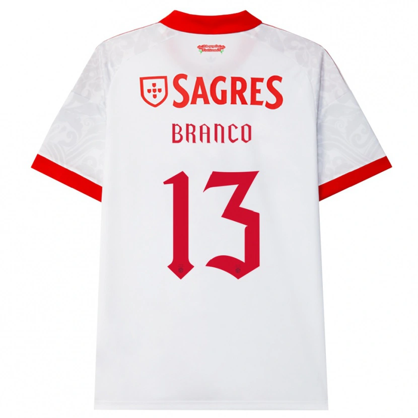 Danxen Kinderen Marcelo Branco #13 Wit Rood Geel Uitshirt Uittenue 2026/27 T-Shirt België