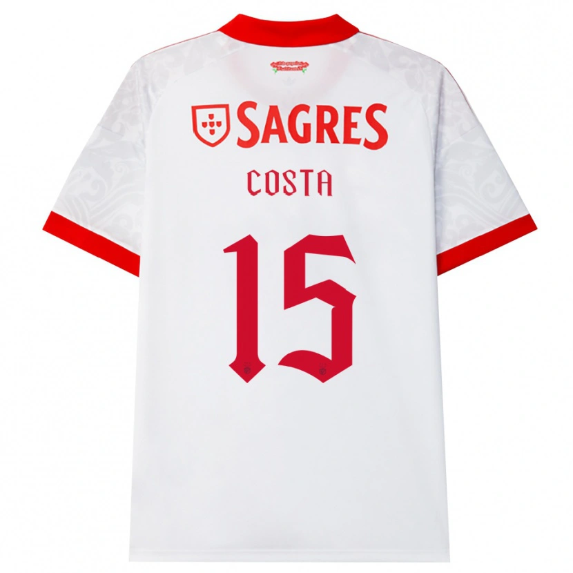 Danxen Kinderen Carole Costa #15 Wit Rood Geel Uitshirt Uittenue 2026/27 T-Shirt België