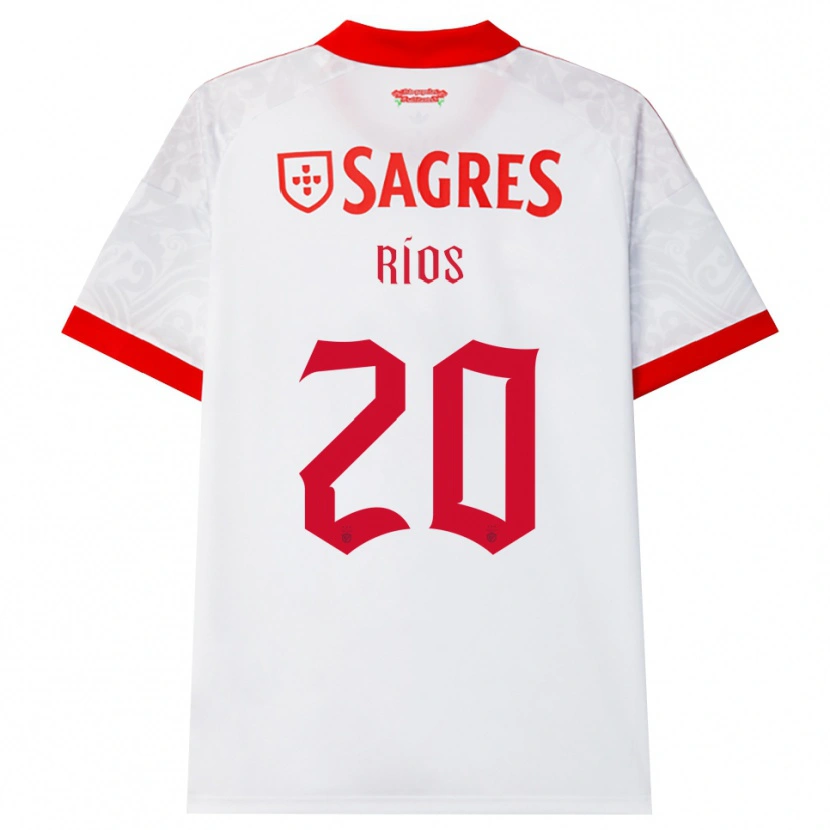 Danxen Kinderen Richard Ríos #20 Wit Rood Geel Uitshirt Uittenue 2026/27 T-Shirt België