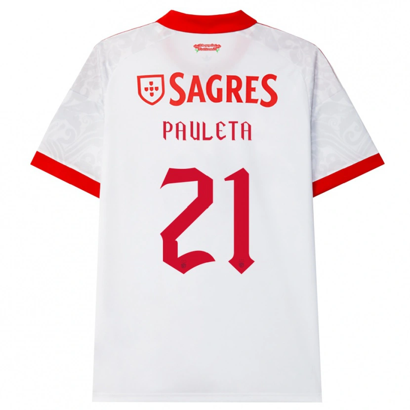 Danxen Kinderen Pauleta #21 Wit Rood Geel Uitshirt Uittenue 2026/27 T-Shirt België