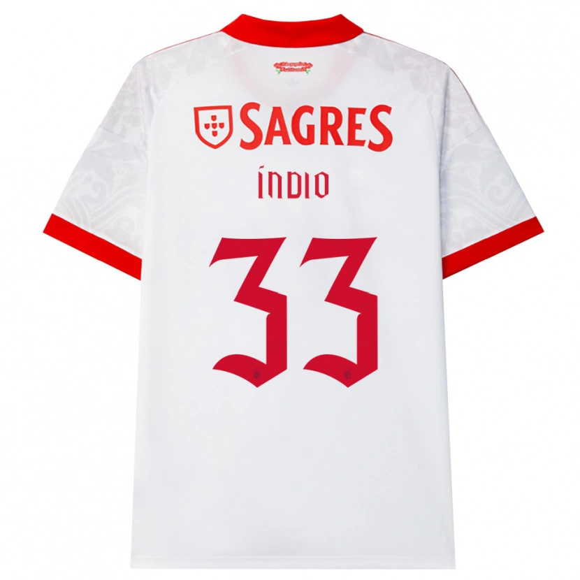 Danxen Kinderen Gabriel Índio #33 Wit Rood Geel Uitshirt Uittenue 2026/27 T-Shirt België