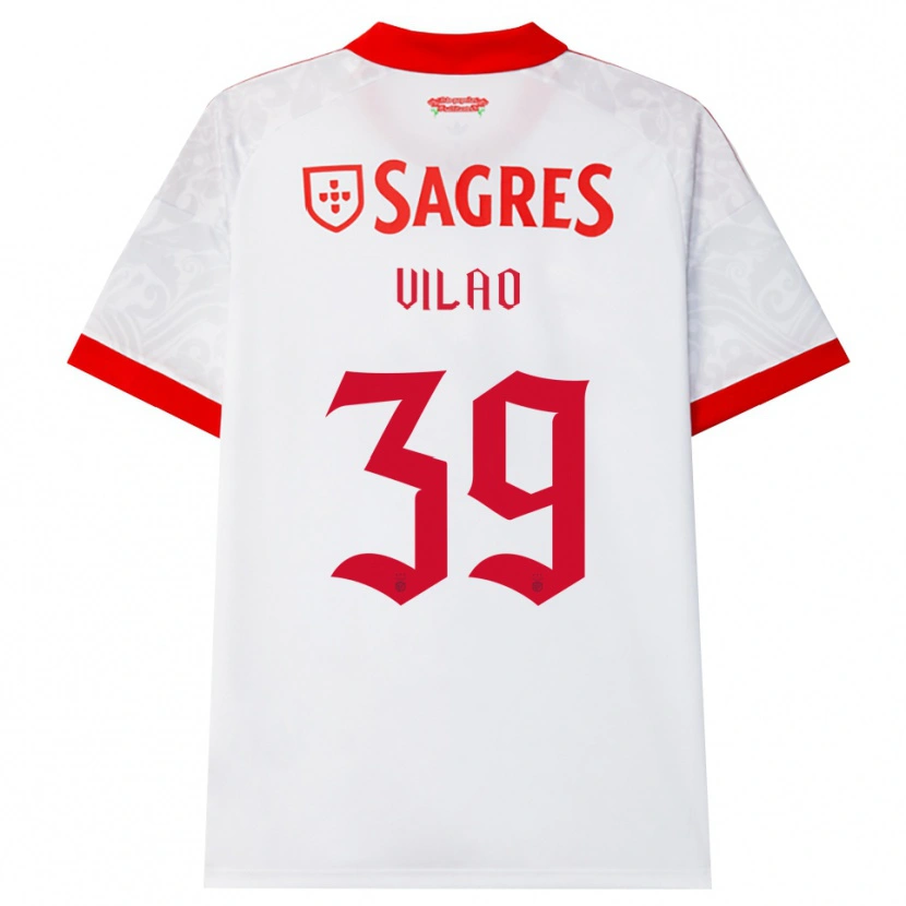 Danxen Kinderen Carolina Vilao #39 Wit Rood Geel Uitshirt Uittenue 2026/27 T-Shirt België
