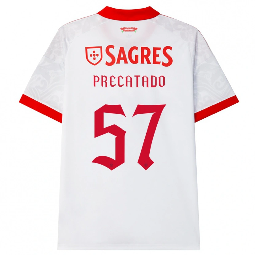 Danxen Kinderen Precatado #57 Wit Rood Geel Uitshirt Uittenue 2026/27 T-Shirt België