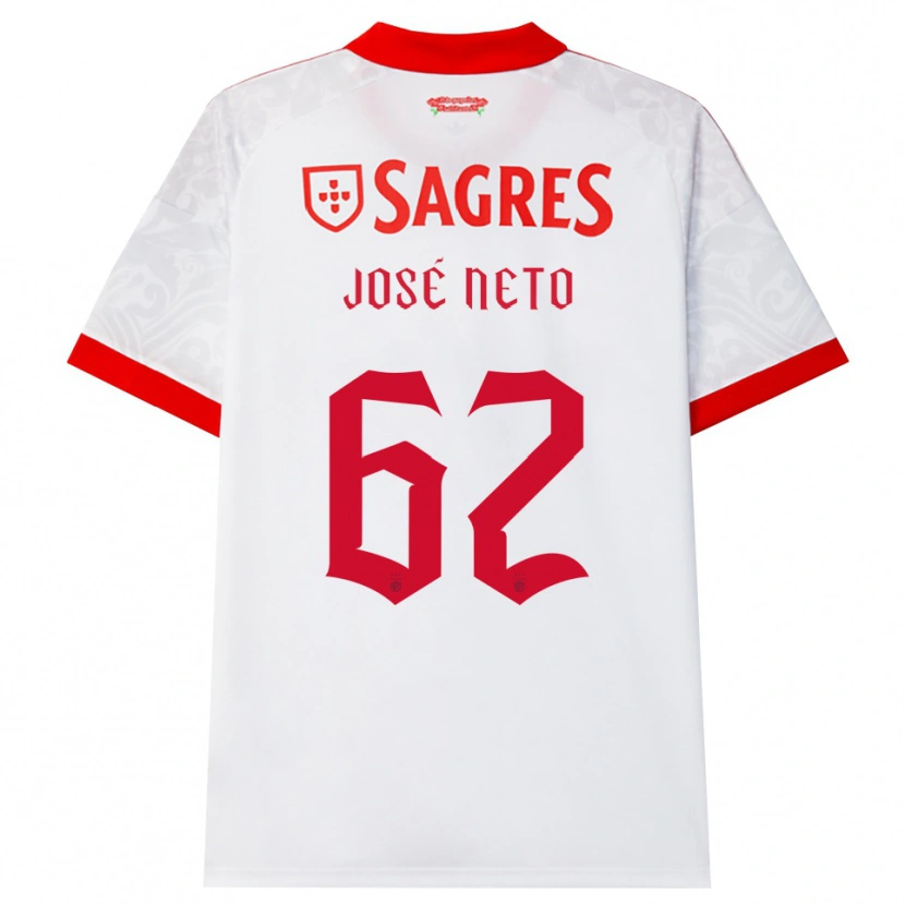 Danxen Kinderen José Neto #62 Wit Rood Geel Uitshirt Uittenue 2026/27 T-Shirt België