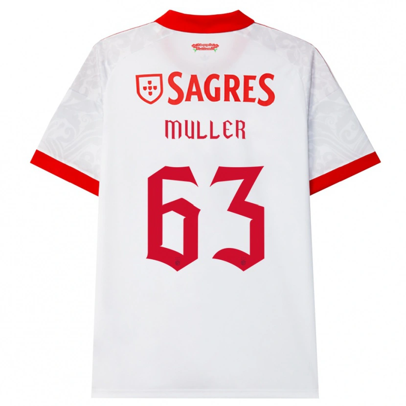Danxen Kinderen José Müller #63 Wit Rood Geel Uitshirt Uittenue 2026/27 T-Shirt België
