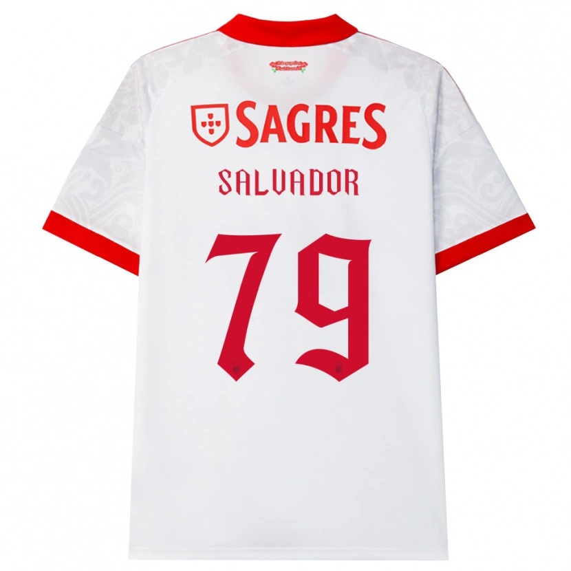 Danxen Kinderen Marta Salvador #79 Wit Rood Geel Uitshirt Uittenue 2026/27 T-Shirt België