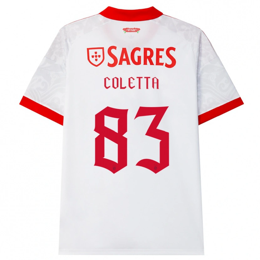 Danxen Kinderen Federico Coletta #83 Wit Rood Geel Uitshirt Uittenue 2026/27 T-Shirt België