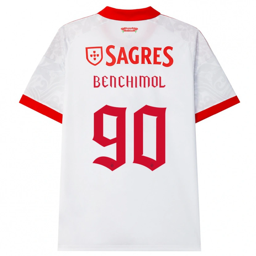 Danxen Kinderen Benchimol #90 Wit Rood Geel Uitshirt Uittenue 2026/27 T-Shirt België