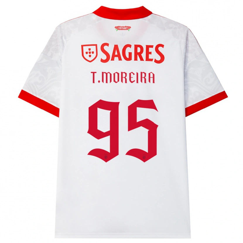 Danxen Kinderen Tomás Cruz #95 Wit Rood Geel Uitshirt Uittenue 2026/27 T-Shirt België