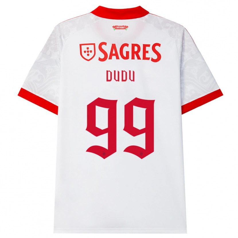 Danxen Kinderen Dudu #99 Wit Rood Geel Uitshirt Uittenue 2026/27 T-Shirt België