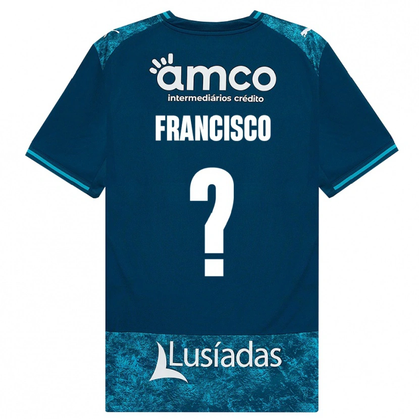 Danxen Kinderen Martim Francisco #0 Donkerleigrijs Mediumturquoise Uitshirt Uittenue 2026/27 T-Shirt België