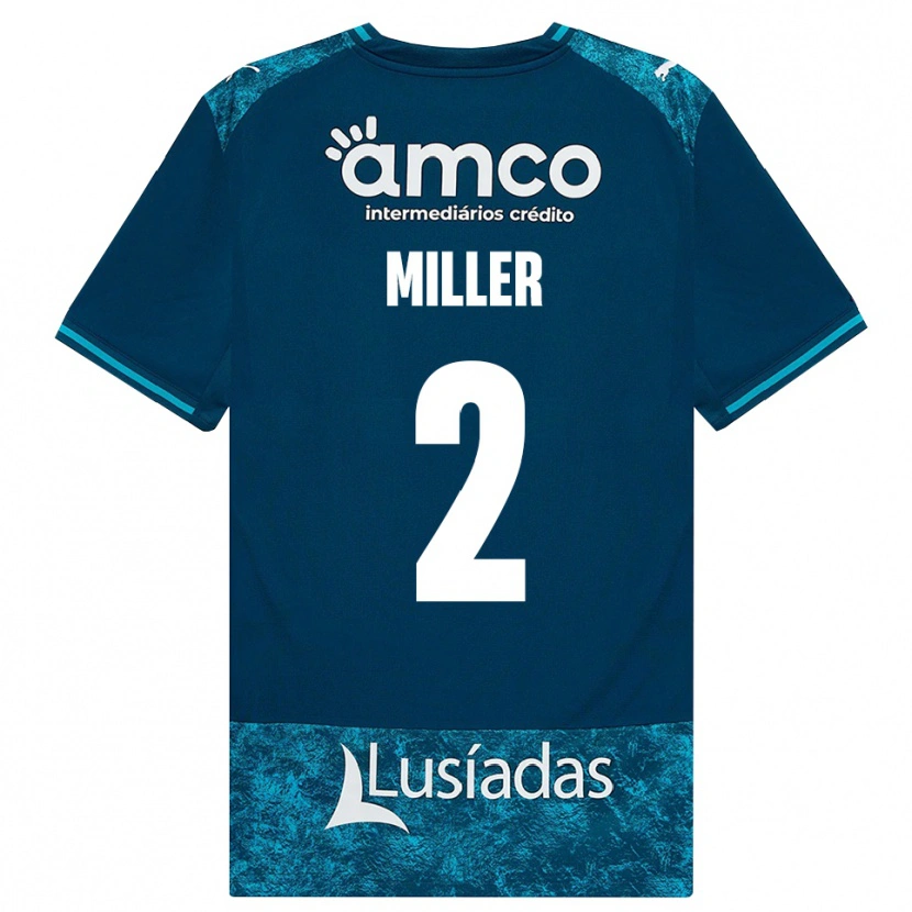 Danxen Kinderen Maria Miller #2 Donkerleigrijs Mediumturquoise Uitshirt Uittenue 2026/27 T-Shirt België