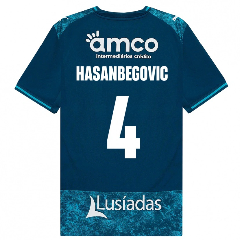 Danxen Kinderen Melisa Hasanbegović #4 Donkerleigrijs Mediumturquoise Uitshirt Uittenue 2026/27 T-Shirt België