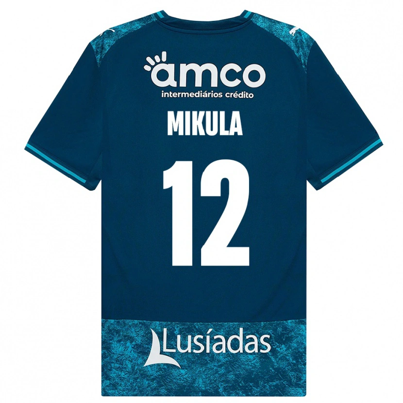 Danxen Kinderen Matviy Mikula #12 Donkerleigrijs Mediumturquoise Uitshirt Uittenue 2026/27 T-Shirt België
