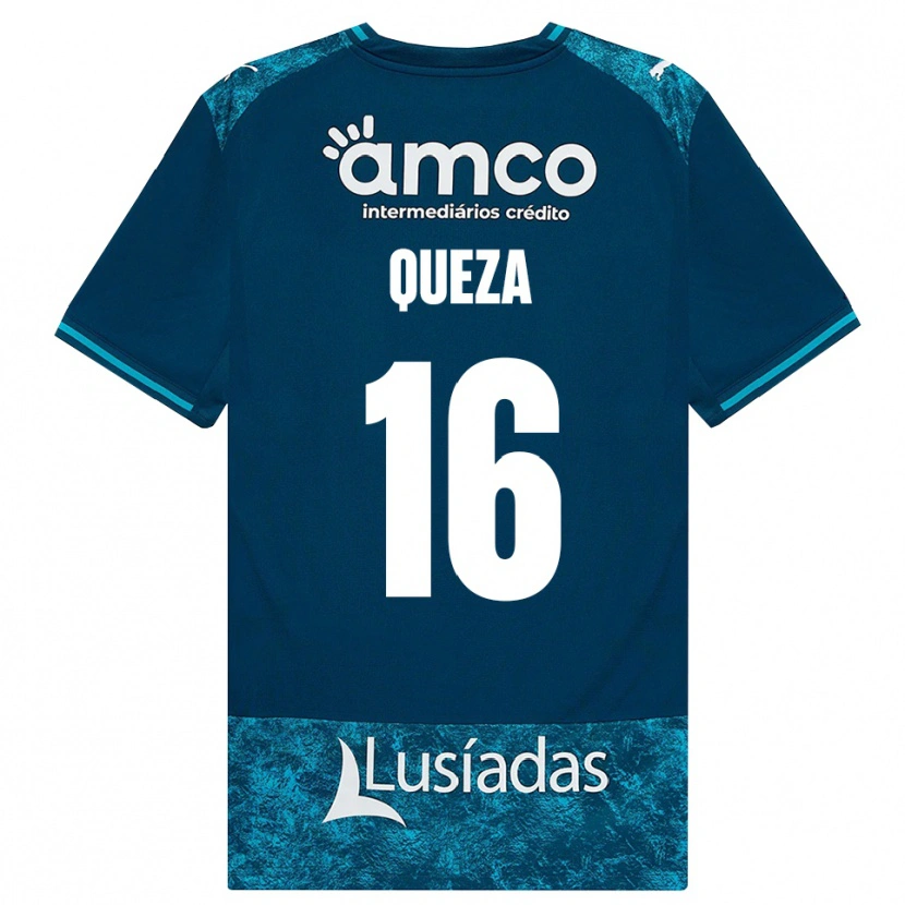 Danxen Kinderen Lello Queza #16 Donkerleigrijs Mediumturquoise Uitshirt Uittenue 2026/27 T-Shirt België
