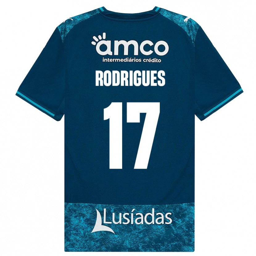 Danxen Kinderen Tânia Rodrigues #17 Donkerleigrijs Mediumturquoise Uitshirt Uittenue 2026/27 T-Shirt België