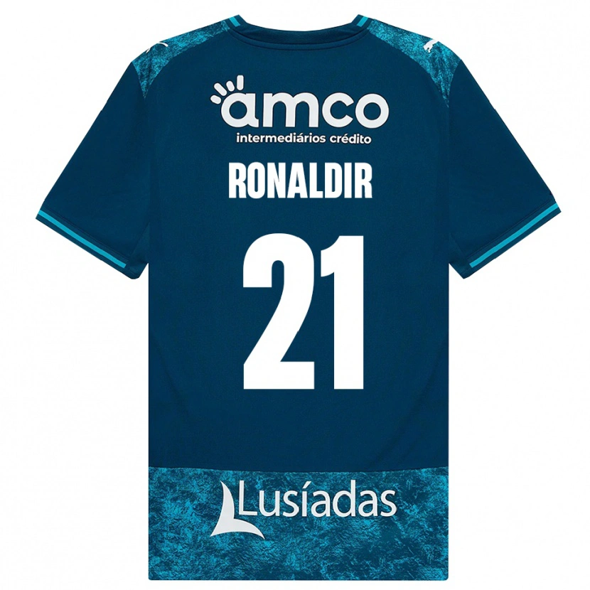 Danxen Kinderen Ronaldir Pereira Dos Santos #21 Donkerleigrijs Mediumturquoise Uitshirt Uittenue 2026/27 T-Shirt België