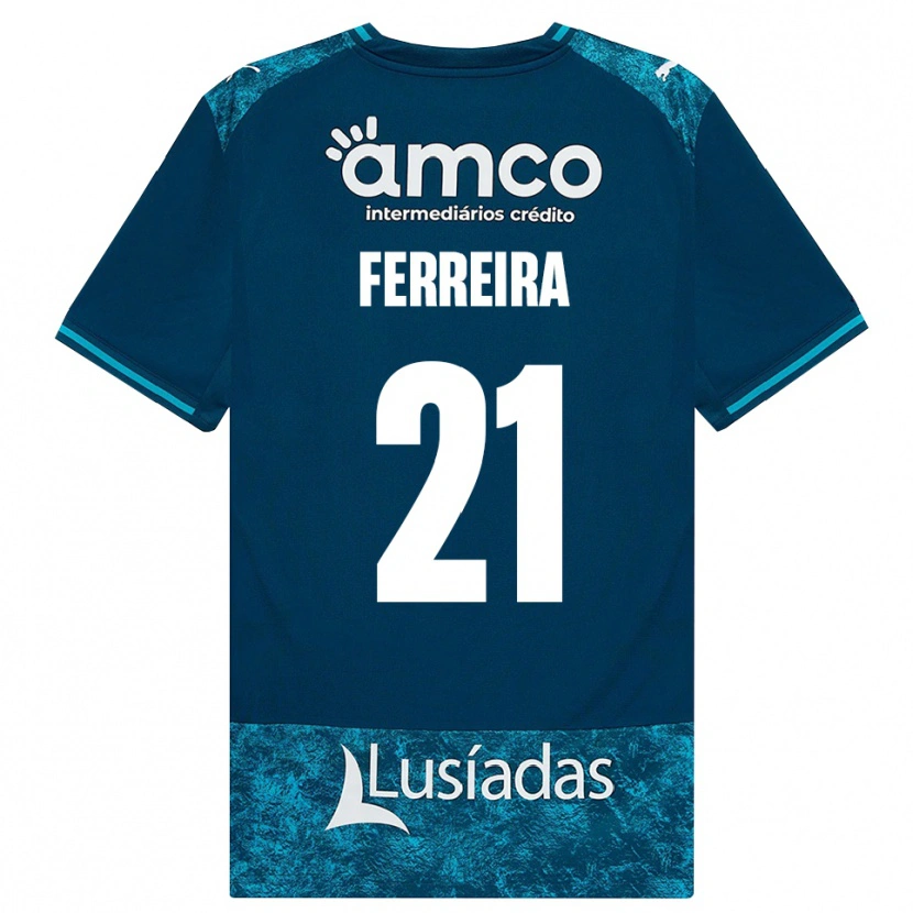 Danxen Kinderen Ana Carolina Ferreira #21 Donkerleigrijs Mediumturquoise Uitshirt Uittenue 2026/27 T-Shirt België